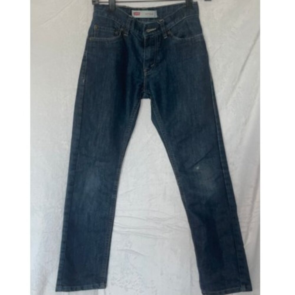 Levi's 511 Jeans Women 26x26 Size 12 Regular Blue Denim Stretch Zip Button